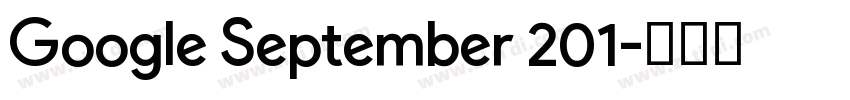 Google September 201字体转换